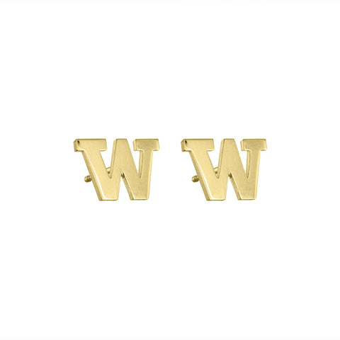 UW Gold Classic Earrings