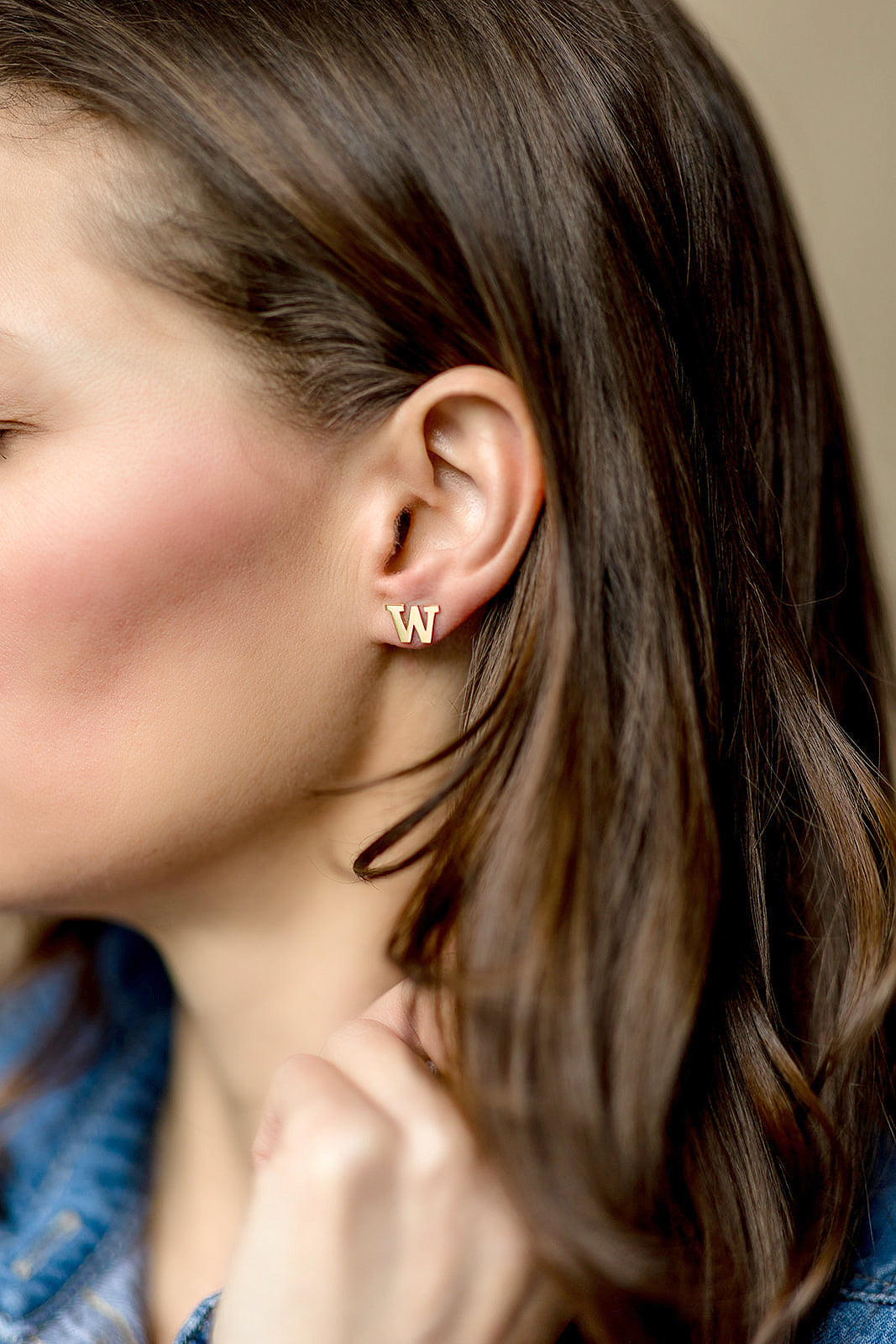 UW Gold Classic Earrings