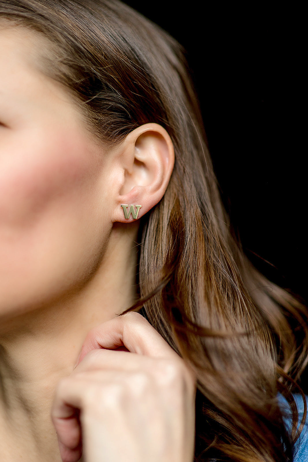 UW Gold Classic Earrings