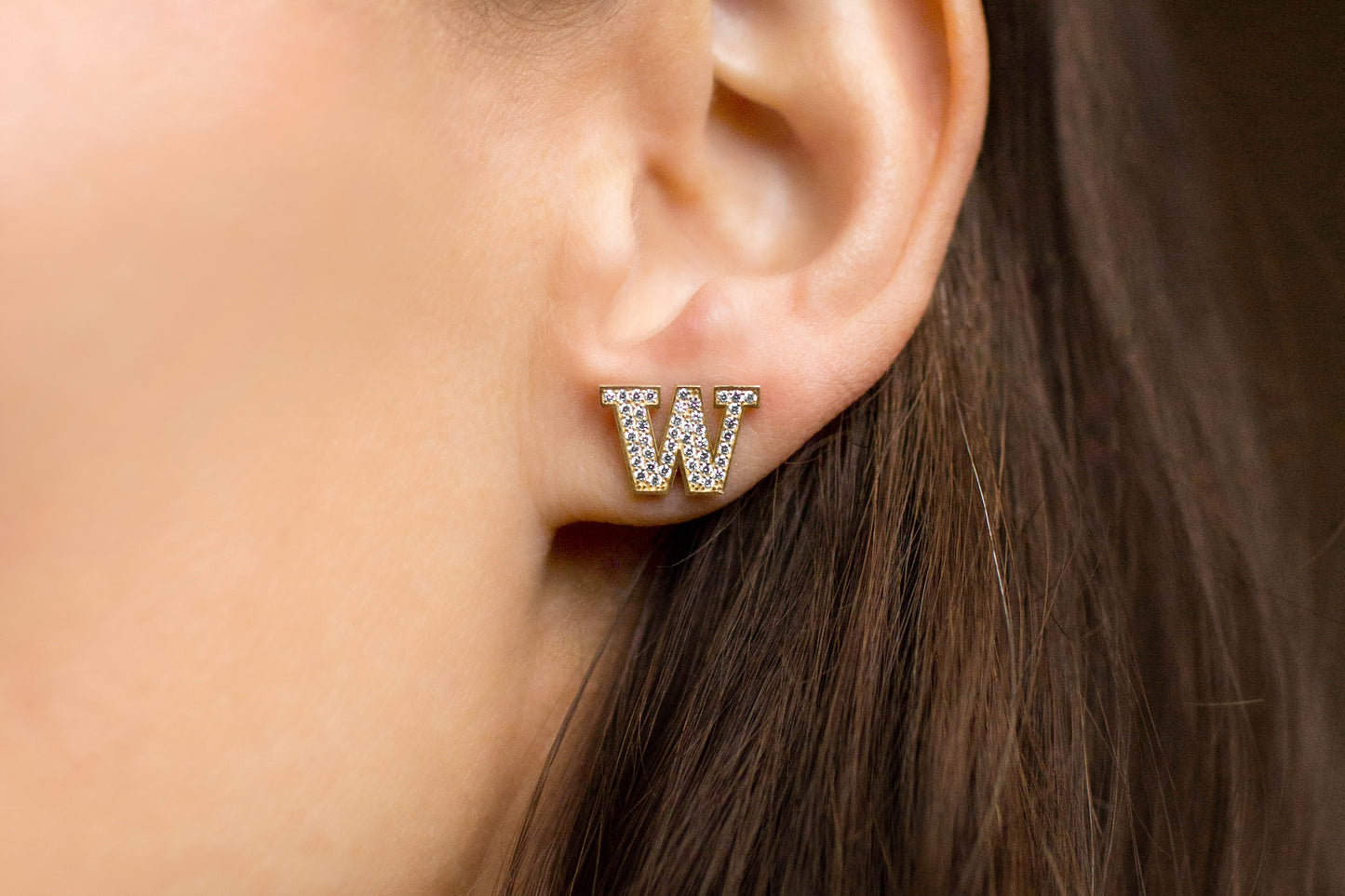 UW Micropavé Diamond Earrings