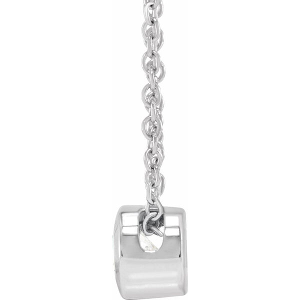 14K Gold and Lab-Grown Diamond Solitaire Pendant