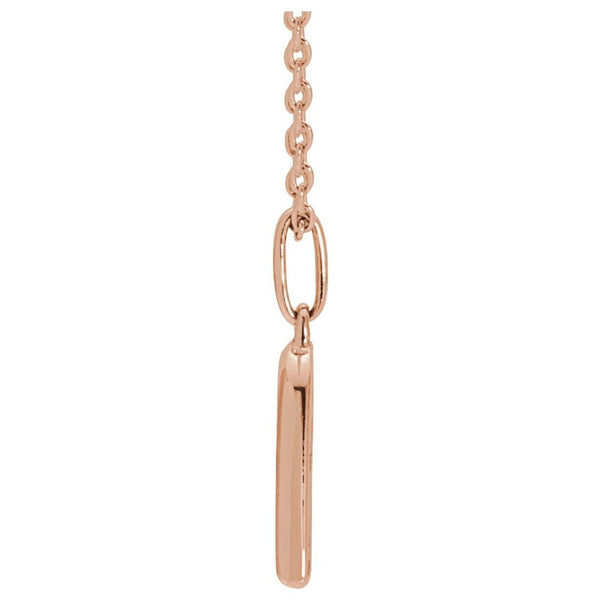 14K Micropavé Diamond Heart Necklace