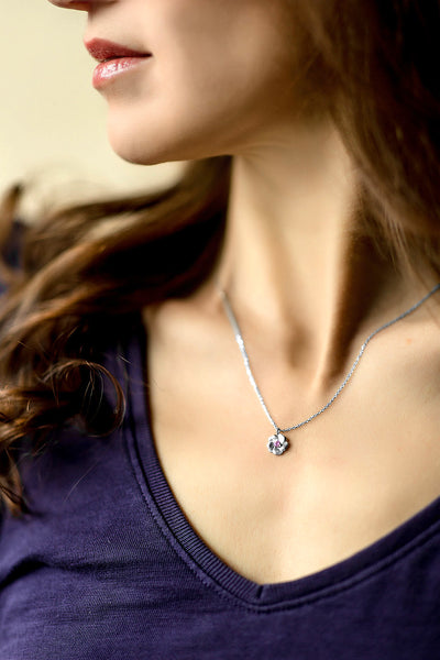 UW Silver Cherry Blossom Pendant