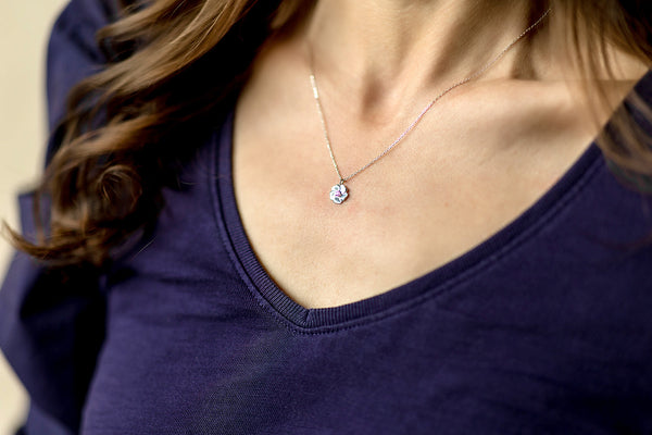 UW Silver Cherry Blossom Pendant