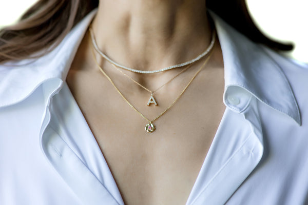 UW Gold Cherry Blossom Pendant