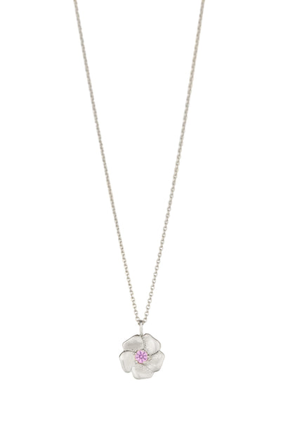 UW Silver Cherry Blossom Pendant