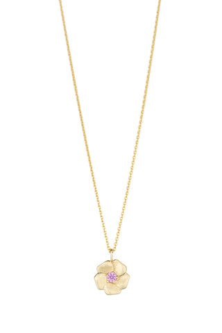UW Gold Cherry Blossom Pendant