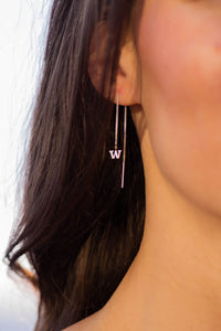 UW Silver Ear Threaders