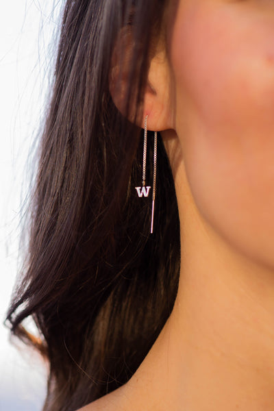 UW Silver Ear Threaders