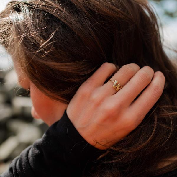 UW Gold Dubs Up Ring